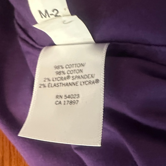 Banana Republic No Iron Purple Women's Button-Up Shirt Size 4 - Picture 13 of 13